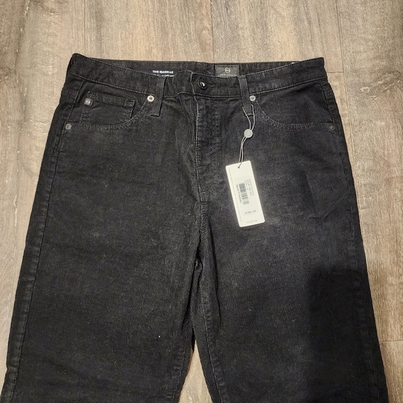 *NWT* Adriano Goldschmied The Isabelle High Rise Straight Crop Black Corduroy - Picture 4 of 7